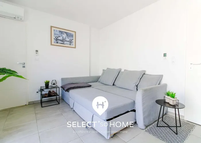 Select'sohome - Pour 4 Personnes Avec Parking Prive Et Grande Terrasse ! - Lavand'or Apartament